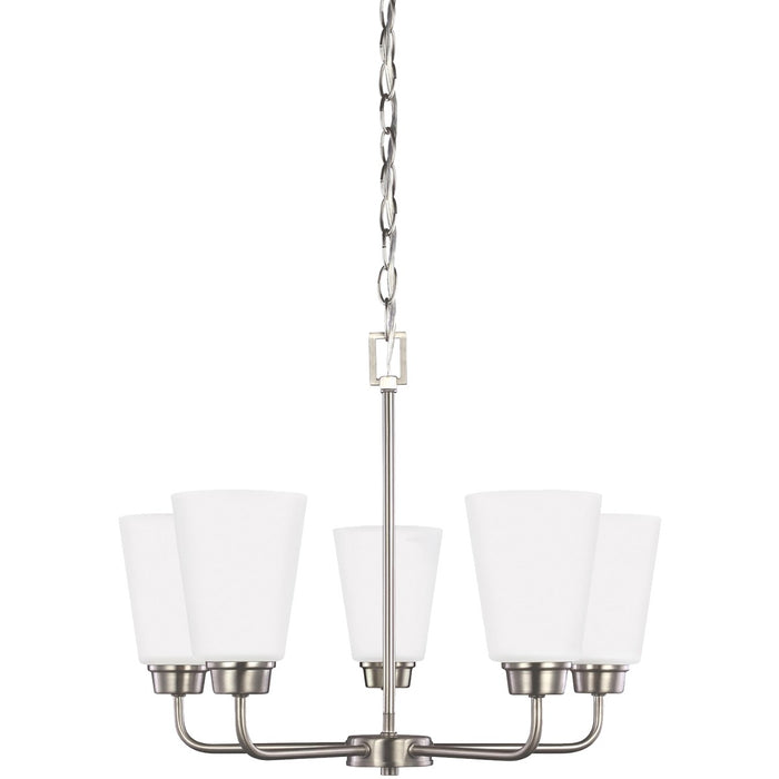 Generation Lighting - 3115205-962 - Five Light Chandelier - Kerrville - Brushed Nickel
