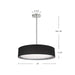 Kuzco Lighting - PD7920-BK - LED Pendant - Dalton - Black