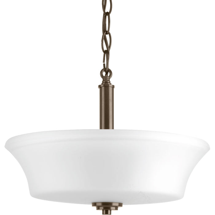 Progress Lighting - P3644-20 - Two Light Semi-Flush Convertible - Cascadia - Antique Bronze