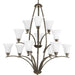 Progress Lighting - P4497-20W - 12 Light Chandelier - Joy - Antique Bronze