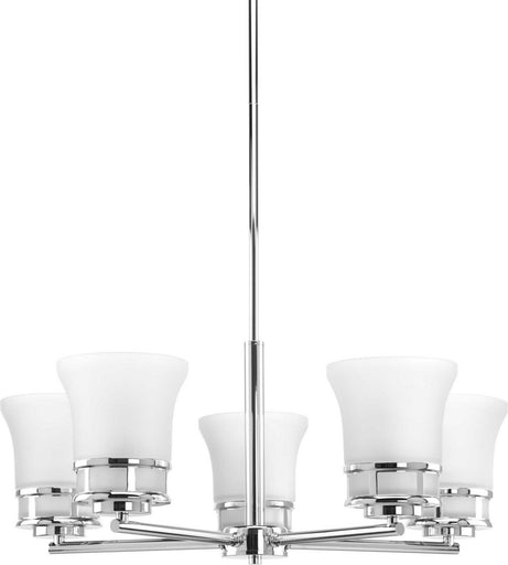 Cascadia Five Light Chandelier Polished Chrome