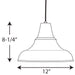 Progress Lighting - P5551-20 - One Light Hanging Lantern - District - Antique Bronze