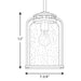 Progress Lighting - P5561-20 - One Light Hanging Lantern - Botta - Antique Bronze