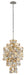 Corbett Lighting - 215-45 - Five Light Chandelier - Ambrosia - Gold Silver Leaf & Stainless