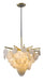 Corbett Lighting - 228-43-GL/SS - One Light Chandelier - Serenity - Gold Leaf W Polished Stainless