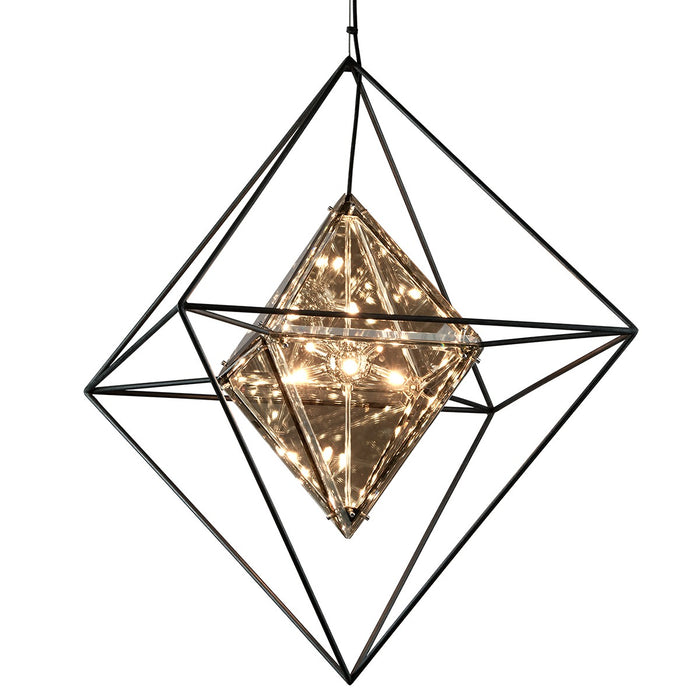 Troy Lighting - F5327-TRN - Eight Light Pendant - Epic - Forged Iron