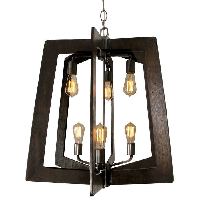 Varaluz - 268F06SL - Six Light Chandelier - Lofty - Steel
