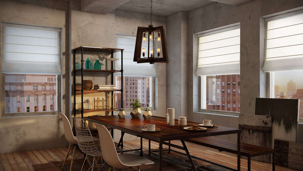 Varaluz - 268F06SL - Six Light Chandelier - Lofty - Steel