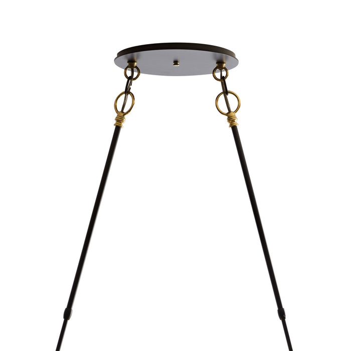Hubbardton Forge - 134405-SKT-LONG-31-ZK0219 - Two Light Pendant - Otto - Black with Brass Accents