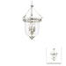 Minka-Lavery - 3298-613 - Four Light Pendant (Convertible To Semi-Flush) - Audrey's Point - Polished Nickel