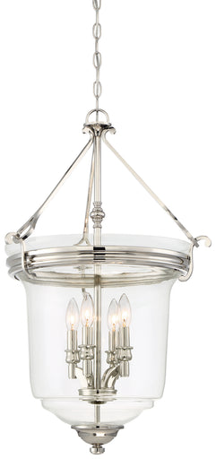 Audrey's Point Four Light Pendant (Convertible To Semi-Flush) Polished Nickel