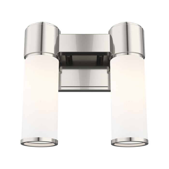 Livex Lighting - 52102-35 - Two Light Wall Sconce/ Bath Light - Weston - Polished Nickel