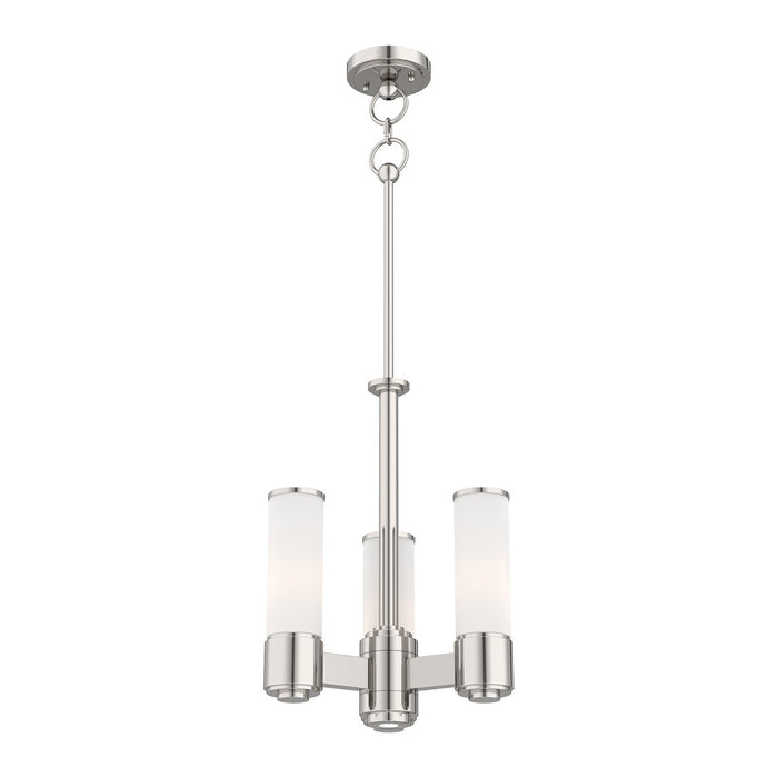 Livex Lighting - 52103-35 - Three Light Mini Chandelier - Weston - Polished Nickel