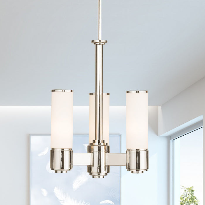 Livex Lighting - 52103-35 - Three Light Mini Chandelier - Weston - Polished Nickel