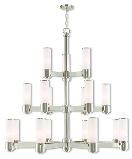 Weston 17 Light Foyer Chandelier Polished Nickel