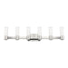 Livex Lighting - 52126-35 - Six Light Wall Sconce/ Bath Light - Weston - Polished Nickel