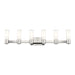 Livex Lighting - 52126-35 - Six Light Wall Sconce/ Bath Light - Weston - Polished Nickel
