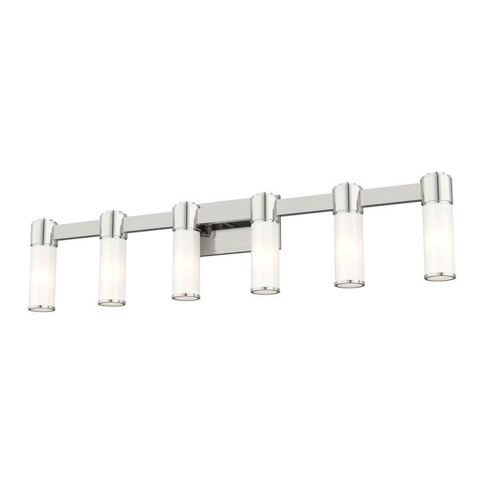 Livex Lighting - 52126-35 - Six Light Wall Sconce/ Bath Light - Weston - Polished Nickel