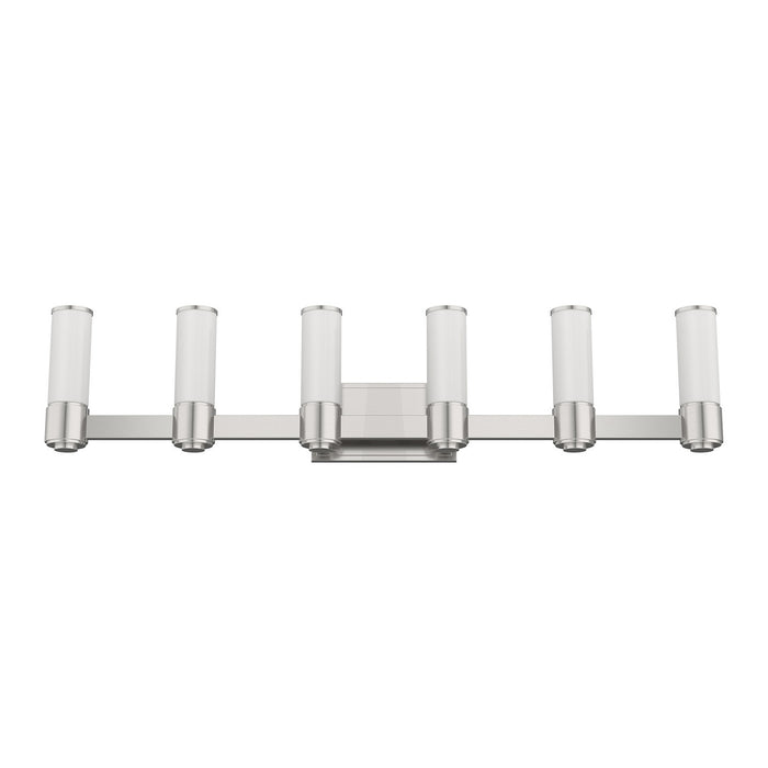 Livex Lighting - 52126-91 - Six Light Wall Sconce/ Bath Light - Weston - Brushed Nickel