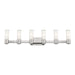 Livex Lighting - 52126-91 - Six Light Wall Sconce/ Bath Light - Weston - Brushed Nickel