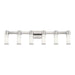 Livex Lighting - 52126-91 - Six Light Wall Sconce/ Bath Light - Weston - Brushed Nickel