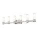 Livex Lighting - 52126-91 - Six Light Wall Sconce/ Bath Light - Weston - Brushed Nickel
