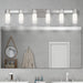 Livex Lighting - 52126-91 - Six Light Wall Sconce/ Bath Light - Weston - Brushed Nickel