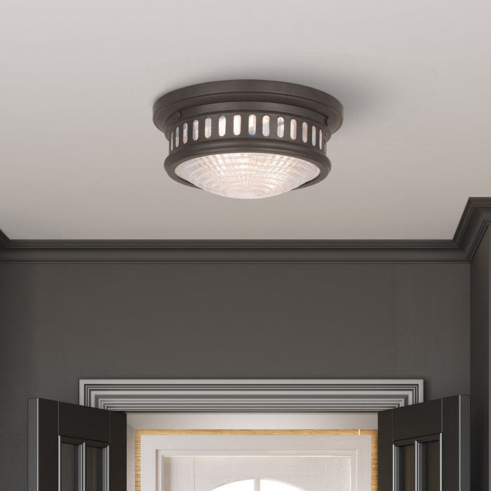 Livex Lighting - 73051-07 - Two Light Ceiling Mount - Berwick - Bronze