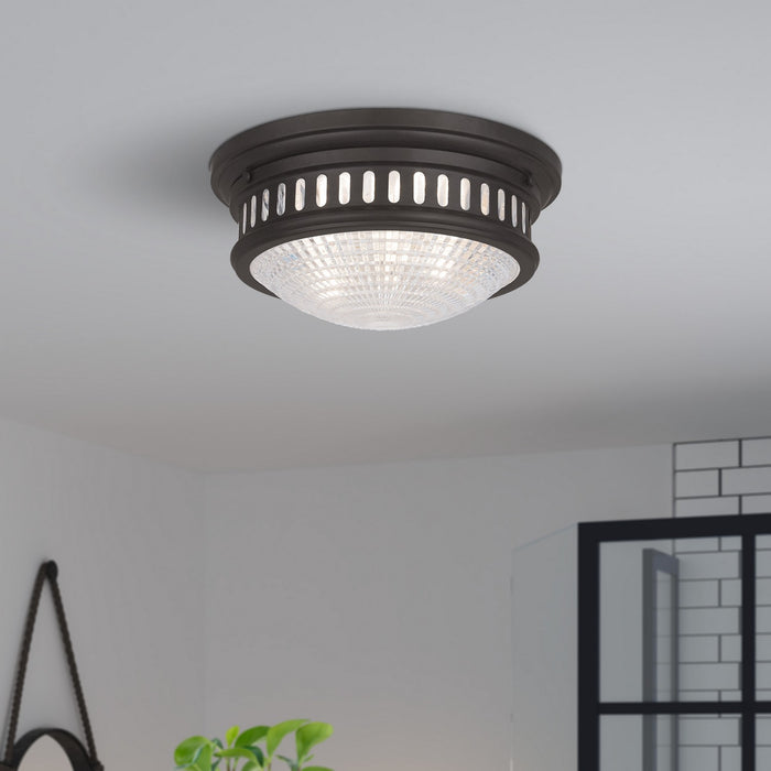 Livex Lighting - 73052-07 - Two Light Ceiling Mount - Berwick - Bronze