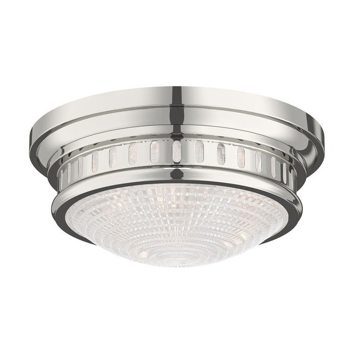 Livex Lighting - 73053-35 - Three Light Ceiling Mount - Berwick - Polished Nickel