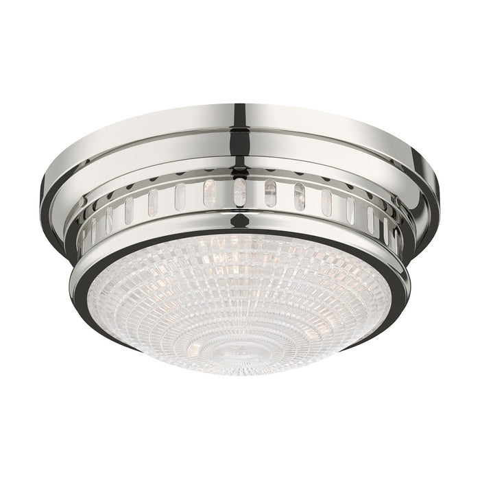 Livex Lighting - 73053-35 - Three Light Ceiling Mount - Berwick - Polished Nickel