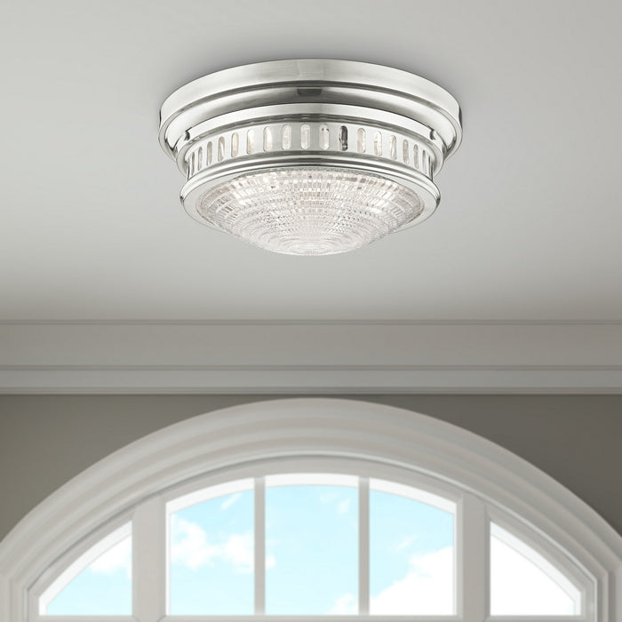 Livex Lighting - 73053-35 - Three Light Ceiling Mount - Berwick - Polished Nickel