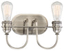 Minka-Lavery - 3452-84B - Two Light Bath - Uptown Edison - Plated Pewter
