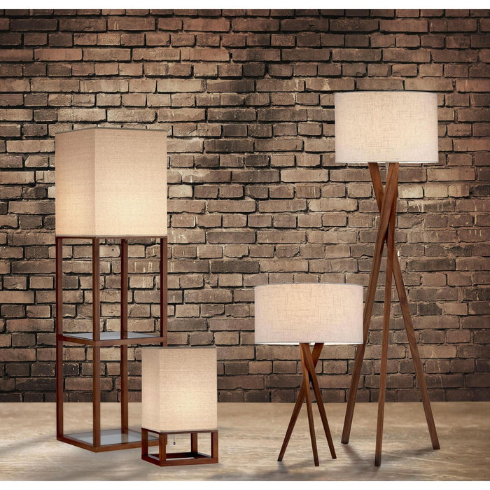 Adesso Home - 3227-15 - Floor Lamp - Brooklyn - Walnut Wood