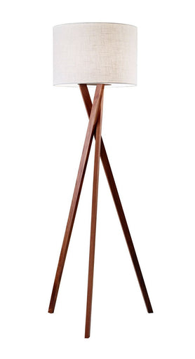 Brooklyn Floor Lamp Walnut Wood