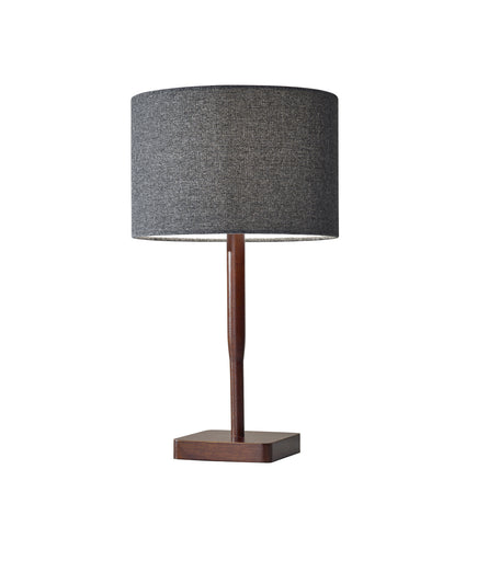 Ellis Table Lamp Walnut Rubber Wood