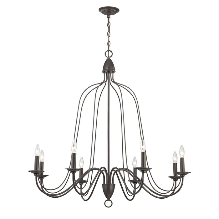 ELK Home - 32163/8 - Eight Light Chandelier - Monroe - Oil Rubbed Bronze