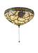 Meyda Tiffany - 106337 - Three Light Flush Mount - Pinecone Dome - Includes: 3, 4.5 & 6 Rods