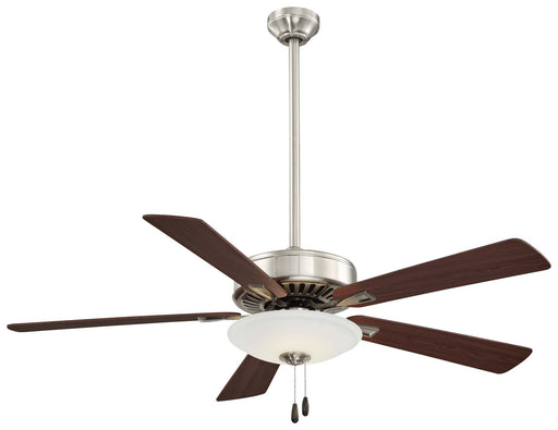 Minka Aire - F656L-BN/DW - 52 Inch Ceiling Fan - Contractor Uni-Pack Led - Brushed Nickel/Dark Walnut