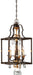 Metropolitan - N6463-652 - Four Light Pendant - Chateau Nobles - Raven Bronze With Sunburst Gold Leaf Highlights