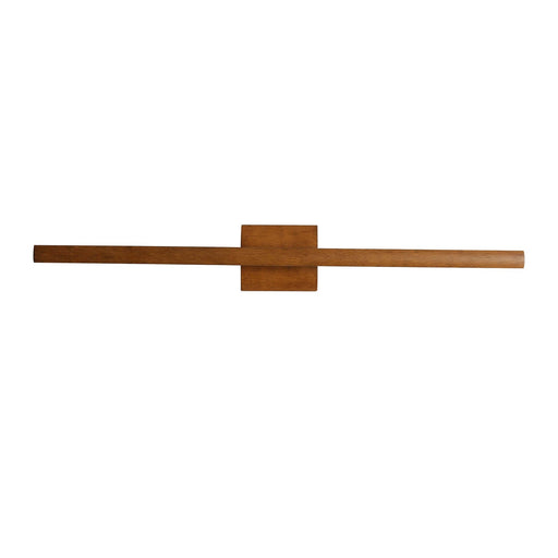 Wooden drawer handle on a white background