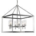 Golden - 2074-6 CH-CLR - Six Light Chandelier - Smyth - Chrome