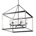 Golden - 2074-6 CH-CLR - Six Light Chandelier - Smyth - Chrome