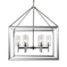 Golden - 2074-6 CH-CLR - Six Light Chandelier - Smyth - Chrome