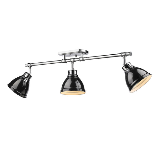 Duncan Three Light Semi-Flush Mount Chrome