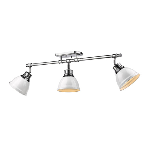 Duncan Three Light Semi-Flush Mount Chrome