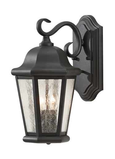 Martinsville Two Light Outdoor Wall Lantern Black