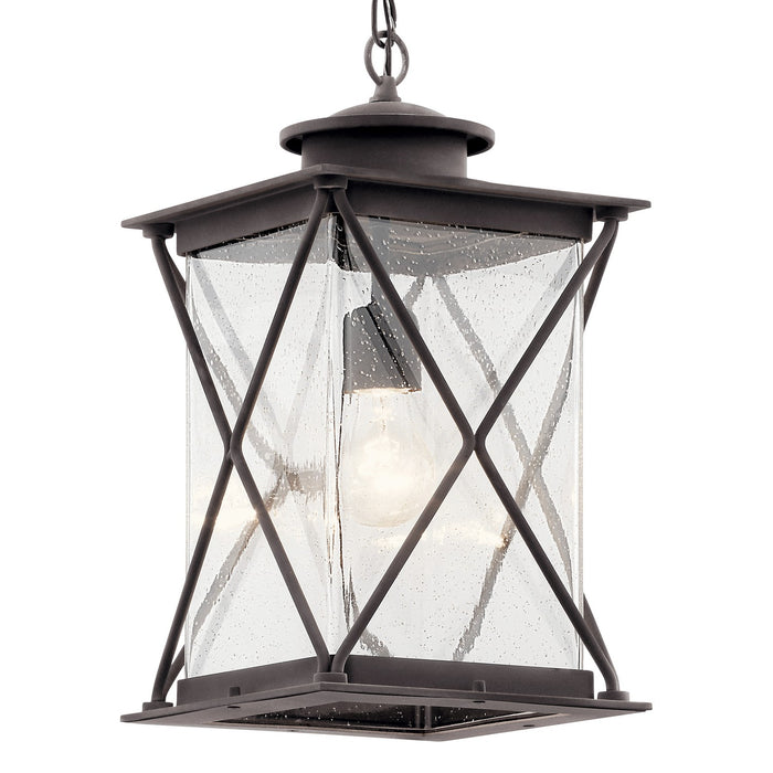 Kichler - 49747WZC - One Light Outdoor Pendant - Argyle - Weathered Zinc