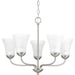 Progress Lighting - P4770-09 - Five Light Chandelier - Classic - Brushed Nickel