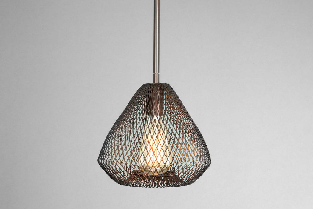 Progress Lighting - P5337-20 - One Light Mini Pendant - Mesh - Antique Bronze